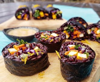 10e luckan Vegansk SaffransSushi  - Vegan Saffron Sushi