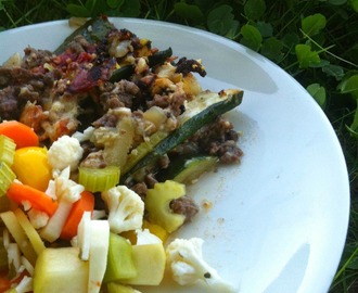 Riktigt höstmat: Squash-lasagne med inlagda grönsaker