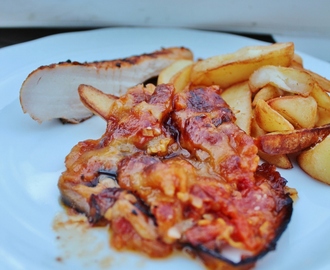 Melanzane - auberginegratäng som passar finfint till grillat kött