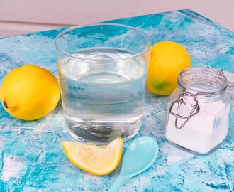 Husmorstips och huskur: Citron, bikarbonat och vatten