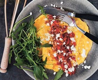 Superlätt veggie-omelett