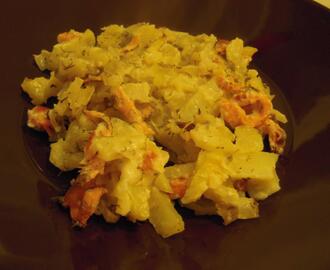 Potatis-Laxlåda med pepparrot