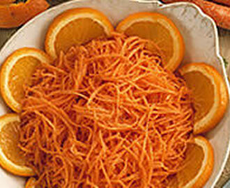Morotssallad med apelsinsmak
