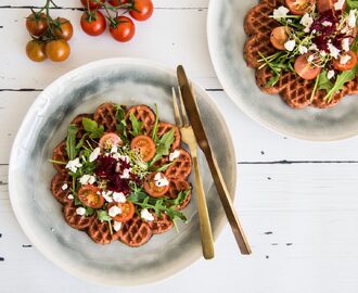 Glutenfria rödbetsvåfflor