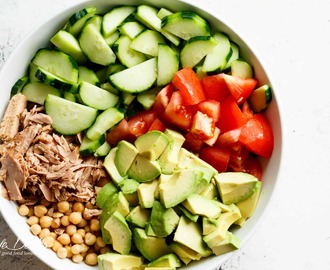 Avocado Chickpea Tuna Salad Recipe