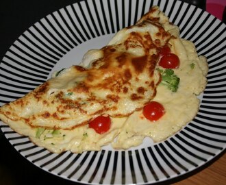 Tomat & broccoli omelett - LCHF