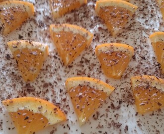 Chokladmoussetårta med apelsin