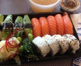 Godaste sushi-lunchen
