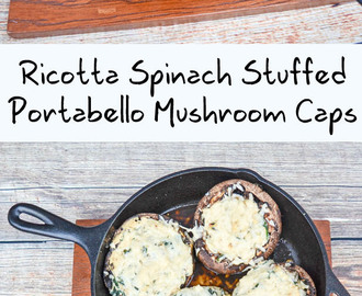 Ricotta Spinach Stuffed Mushrooms