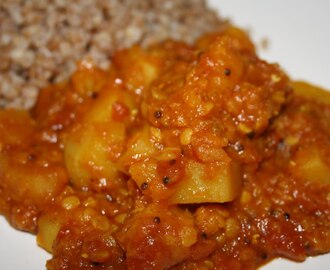 Indisk potatiscurry - dhal aloo