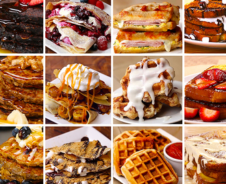 16 Pancakes, Waffles, Crepes, & French Toasts