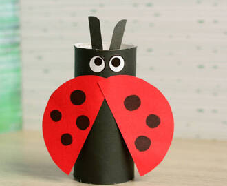 Kids Craft: Paper Tube Ladybug