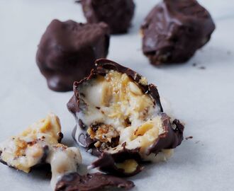 Vegan Ice Cream Snickers Bites