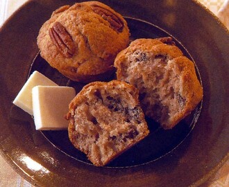 Muffins med lönnsirap och pekannötter