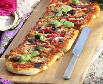 Vegetarisk pizzaslice