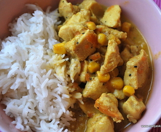 Currykyckling med kokosmjölk