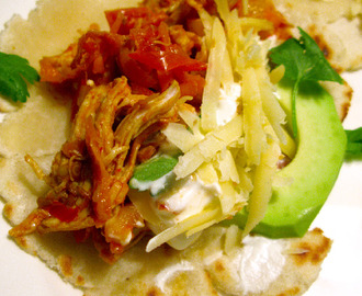 Mjuka tacos med kyckling