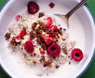 Overnight oats med chiafrön och äpple