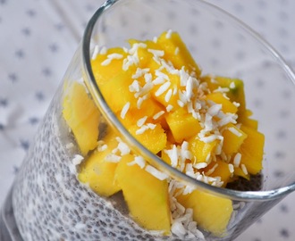 Kokoschiapudding med mango