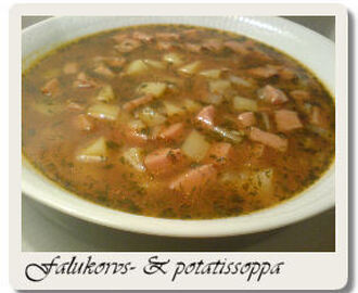 Falukorvs- & potatissoppa med dill