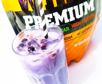Blueberry ice protein drink