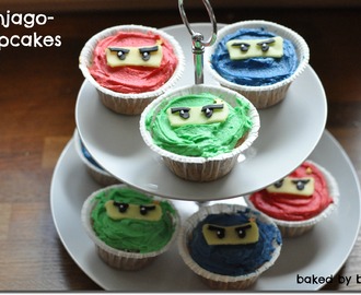 Ninjago-cupcakes – Halloncupcakes med vaniljfrosting