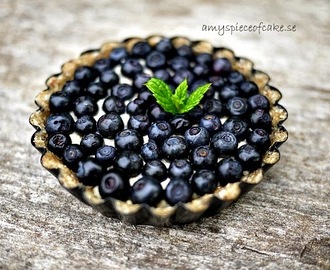 Raw Blåbärspaj - Raw Blueberry Pie