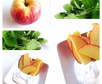 Tips på mellis: äpple med läcker vaniljkräm
