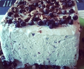 Petras glasstårta med blåbär