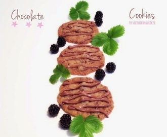 Choklad cookies med havregryn