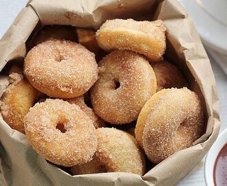 Baked Cinnamon Sugar Mini Donuts