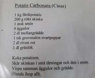 Potatis Carbonara