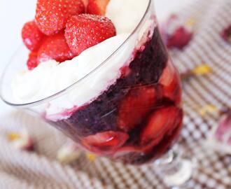 Berry Overnight Oats with Whipped Vanilla Cream Quark