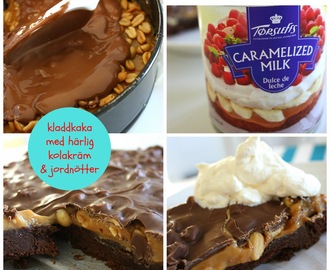 Kladdkaka med dulce de leche - karamelliserad mjölk