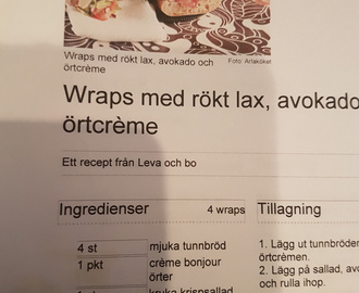 Wraps Med Rökt Lax