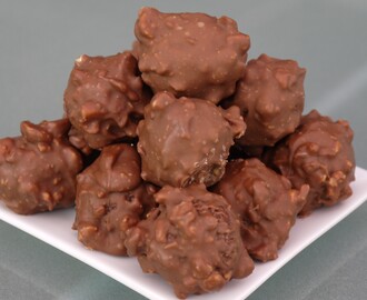 Chokladbollar med nötcreme