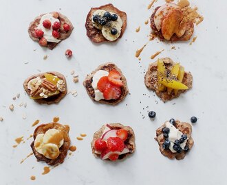 Gluten Free Chai-Vanilla Pancakes with Colorful Toppings