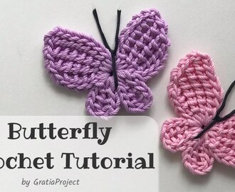 Butterfly Crochet Tutorial | Tunisian Butterfly Applique