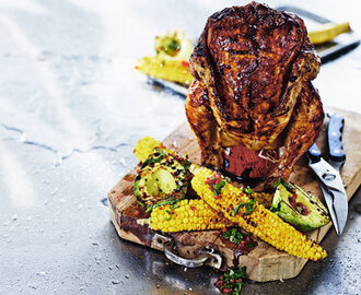 Beer can chicken BBQ