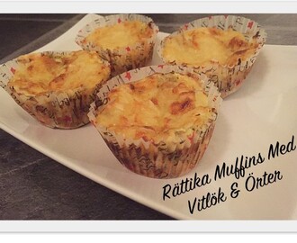 Rättika Muffins Med Vitlök & Örter