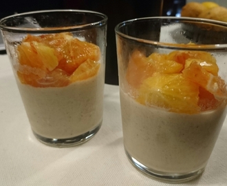 Kokospannacotta med kanel och lime