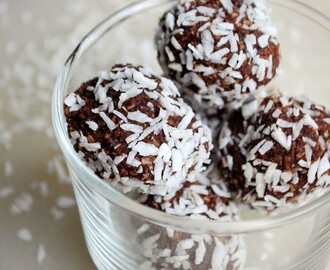 Chokladbollar utan tillsatt socker