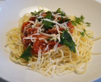 Spagetti och köttfärssås