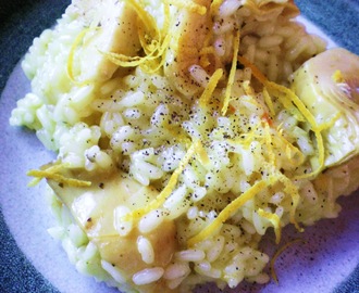 Drömgod risotto - ai limone e carciofi