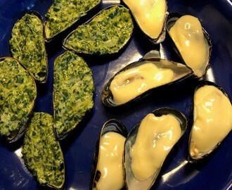 Recept: gratinerade musslor – två varianter