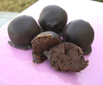 Chokladpraliner med svarta bönor