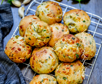 Chilicheese scones med vitlökssmör