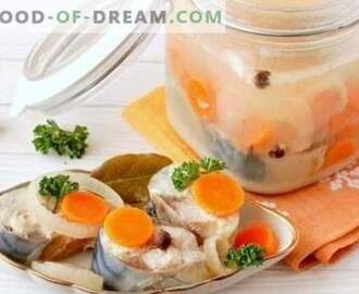Makrill med morötter är en otroligt god fisk. Recept för makrill med morötter: i ugnen, stuvad, bakad, syltad