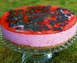 Blåbärcheesecake