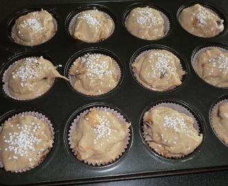 Muffins med persika